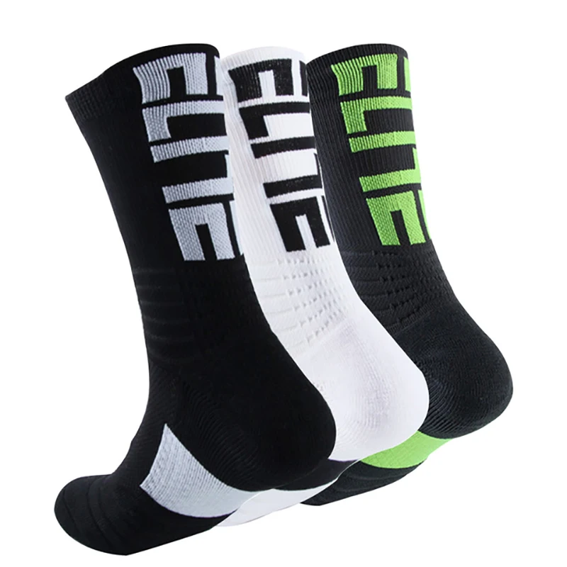 Top Trends: Sports Socks Cycling Basketball Running Sports Socks Man Black Trend Long Hiking Damping Men Athletic Shoppable Styles