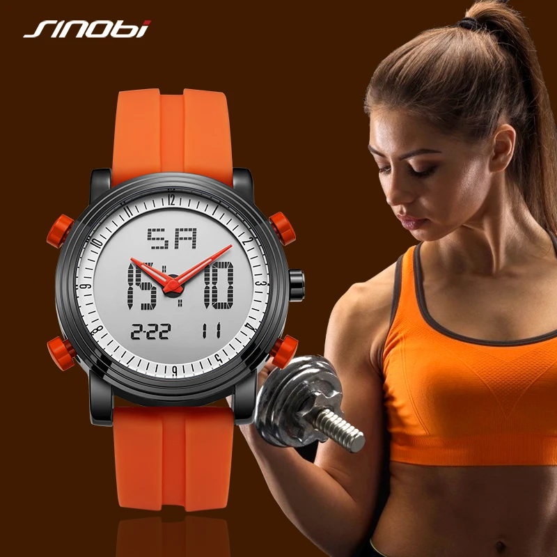 Top Trends: SINOBI Top Sale Women Digital Wristwatch Chronograph Watch Waterproof Geneva Quartz Sports Running Watch Clock Relogio Feminino Shoppable Styles