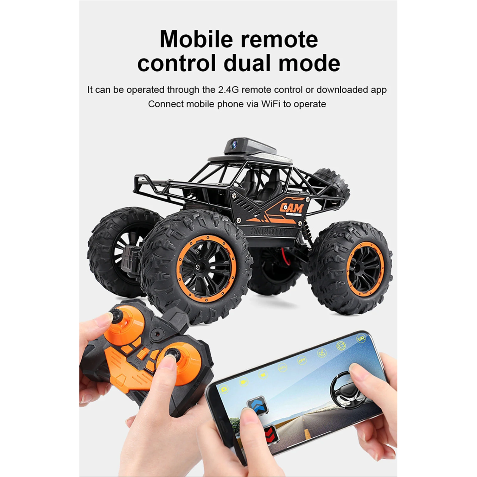 WIFI  RC CAR 1/18 REMOTE CONTROL HOBBY TOY BOY ADULTS GIFT BRUSH MOTOR
