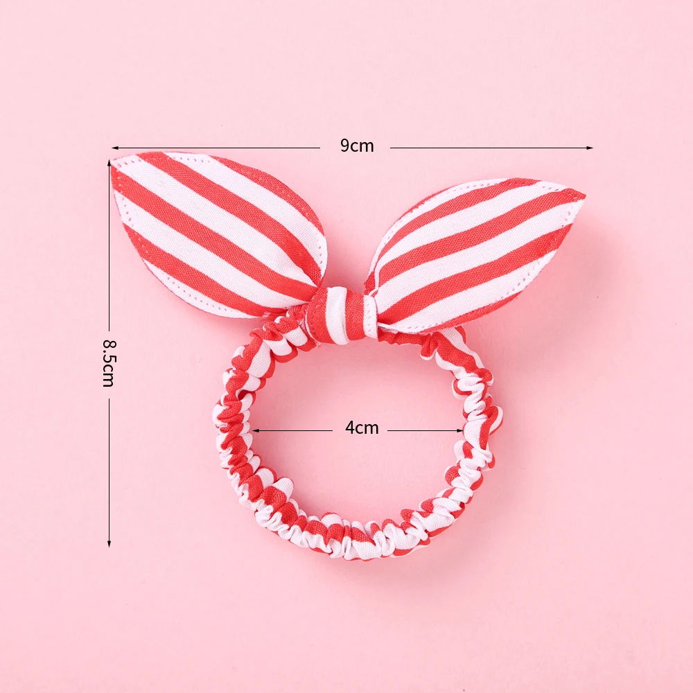 Top Trends: 10 Pcs Bunny Ears Bows Elastic Hair Bands For Children Baby Girls Rubber Headband Set Scrunchies Kids Cute Hair Accessories 2020 Shoppable Styles - Image 5