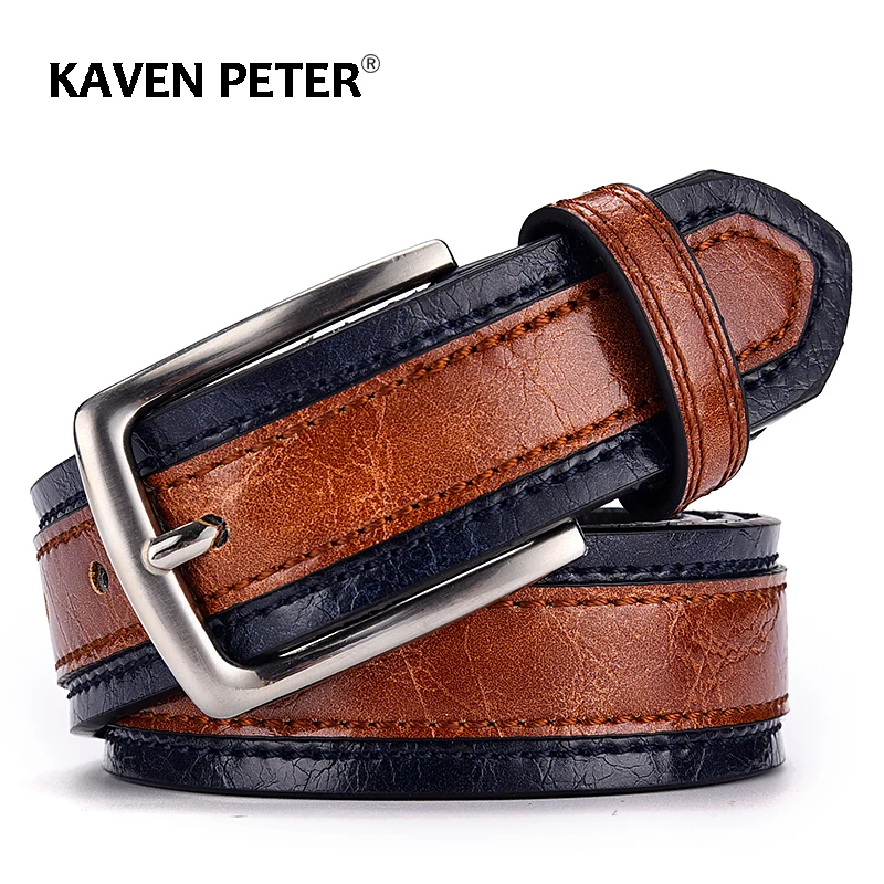 Top Trends: New Men&#039;s Belt Fashion Casual Strap Male Jeans Designer Trouser Belts Pu Genuine Leather Luxury Brand Pin Buckle Shoppable Styles