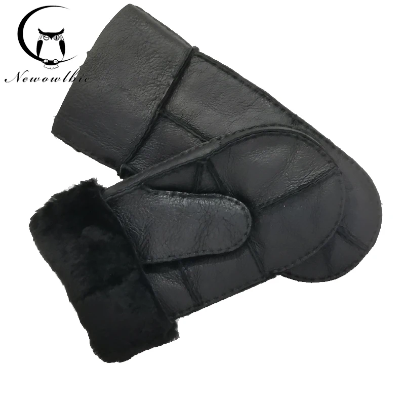 Top Trends: NEW Handmade Sewing Natural Sheepskin Gloves Working Gloves Winter Sheepskin Gloves Men Warm Wool Thick Gloves Shoppable Styles