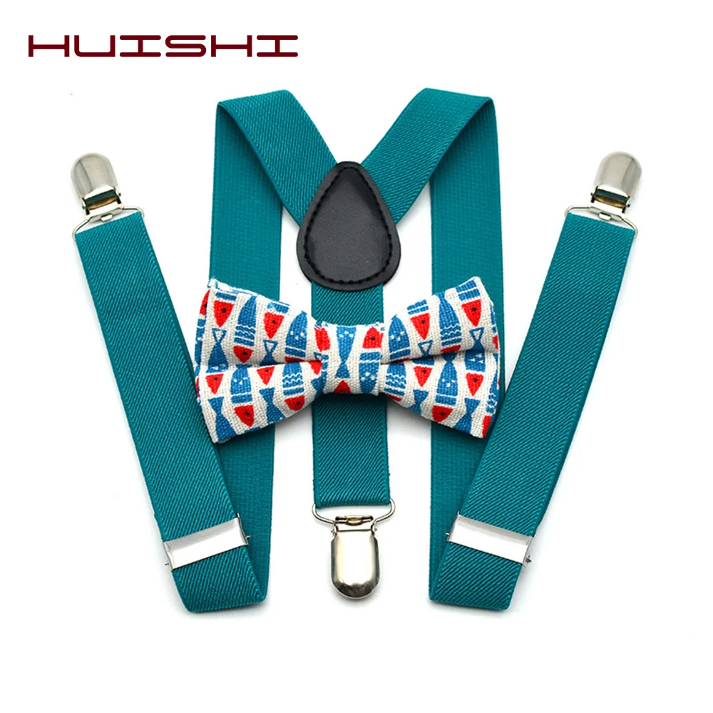 Top Trends: HUISHI Suspenders Kids 3 Clips Y Back Kid Colorful Christmas Suspender And Bow Tie Set Bowtie Birthday Outfit Adjustable Gift Shoppable Styles