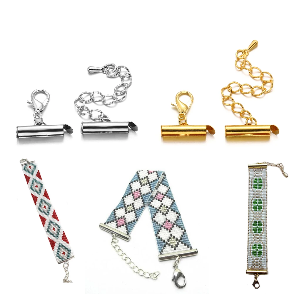 Top Trends: 10Sets 10-40mm Metal Lobster Clasps Hooks Bracelet End Slider Clasp Connectors Extending Chain For DIY Jewelry Making Finding Shoppable Styles