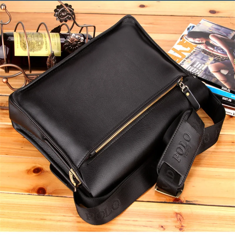 Top Trends: Luxury Vintage Man Bag Boy Waterproof PU Leather Business Style Men's Messenger Crossbody Casual Handbag Shoulder Bag Shoppable Styles - Image 4