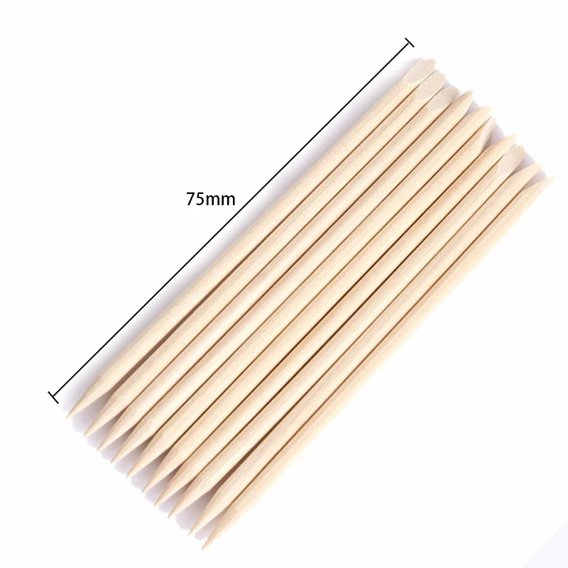 Top Trends: 100pcs Wooden Sticks For Nails Design Nail Gel Polish Drawing Art Orange Wood Stick Cuticle Pusher Remover Manicure Tool Set Shoppable Styles - Image 6