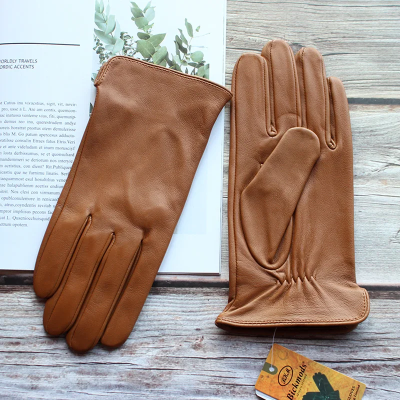 Top Trends: Leather Unlined Fashion Driver's Driving Touch Screen Sheepskin Gloves Men's Thin Electric Bike Motorcycle Riding Gloves Shoppable Styles