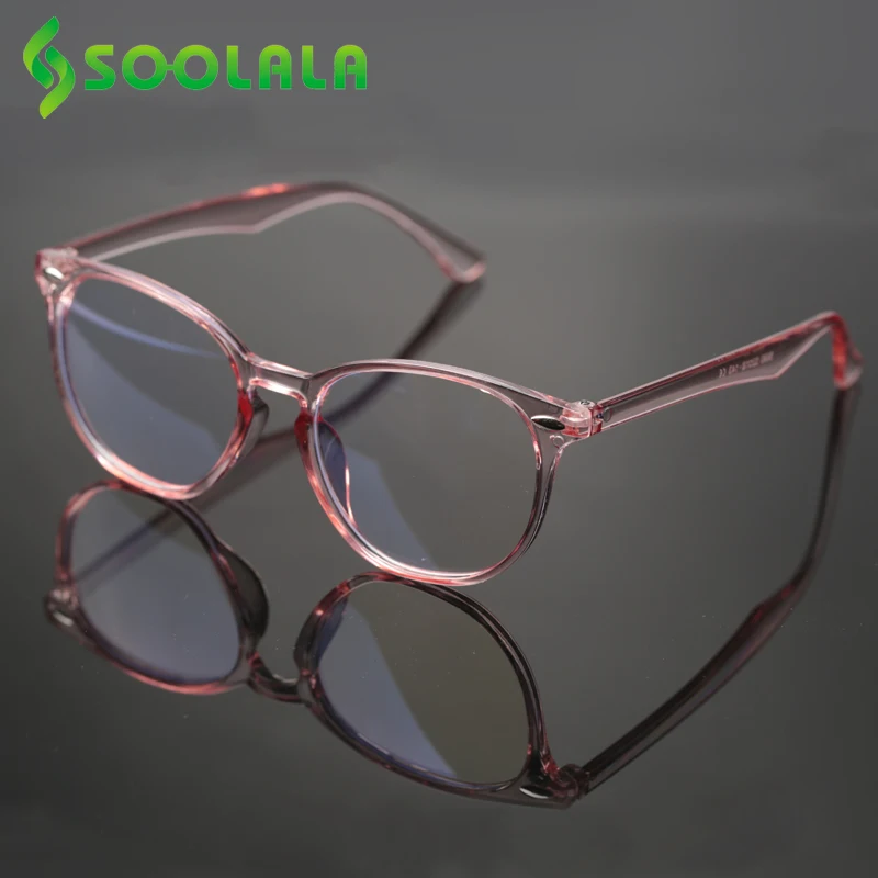 Top Trends: SOOLALA Square Ultralight Anti Blue Light Reading Glasses Women Men Computer Frame Farsighted Presbyopic Glasses + 0.5 + 0.75 Shoppable Styles