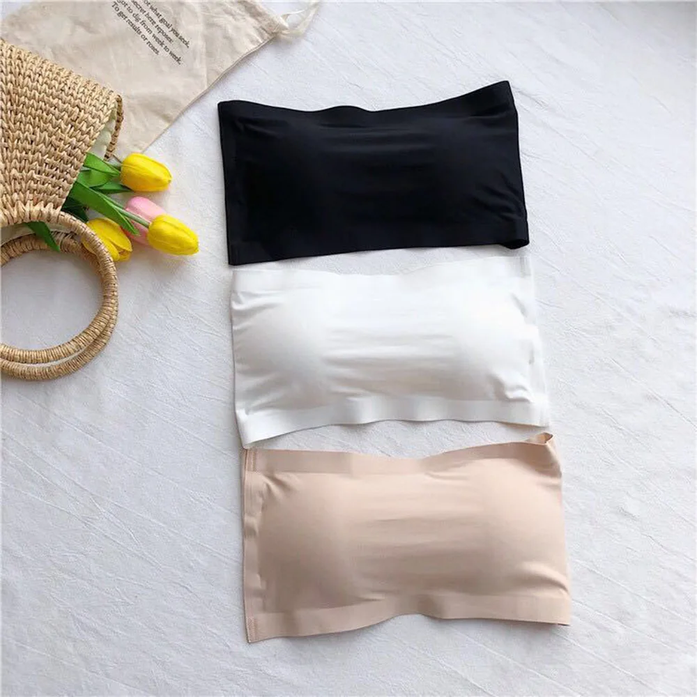 Top Trends: Seamless Tube Tops Women Strapless Padded Bra Bandeau Tube Top Women Intimates Soft Push Up Sexy Lingerie New Arrival Shoppable Styles - Image 3