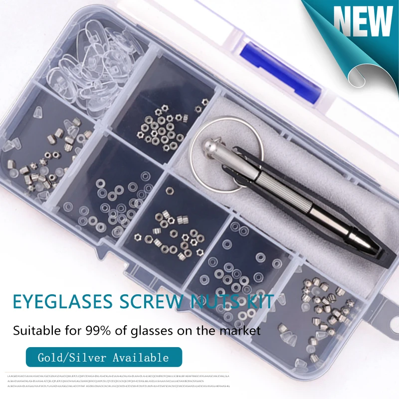 Top Trends: Eyeglass Glasses Repair Kit, Small Screws Nuts Washers With Nose Pads Screwdrivers Tweezer For Sunglasses, Watch, Jewelry Fixing Shoppable Styles