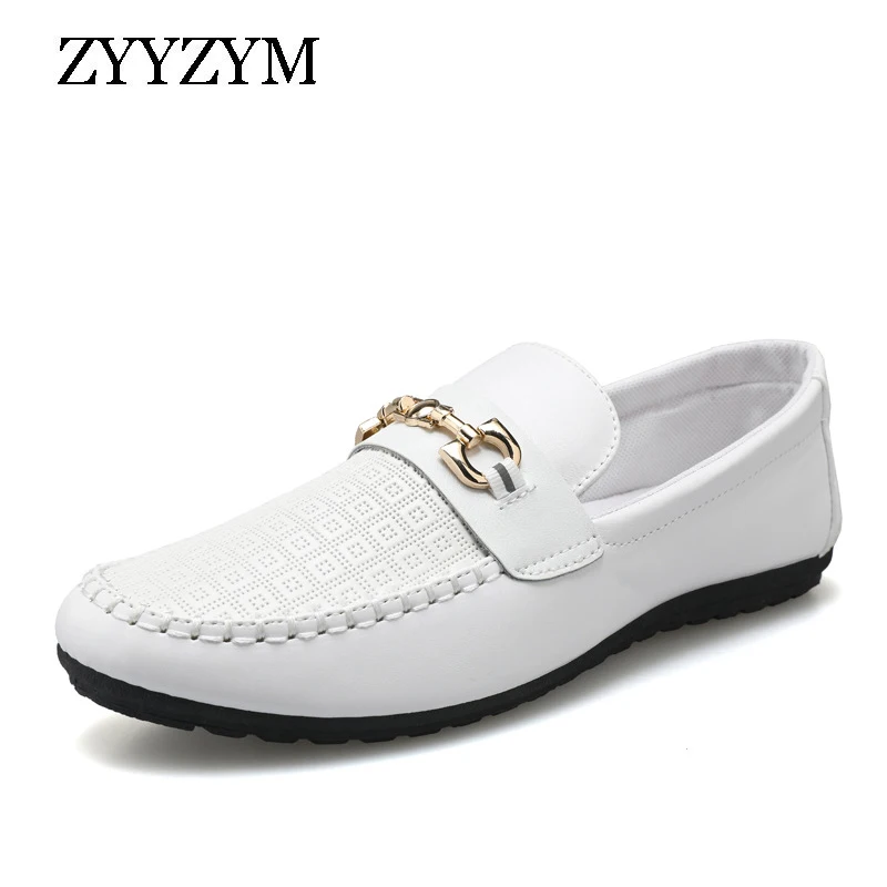 Top Trends: Spring Autumn Men Casual Shoes Leather Trend Versatile Soft Sole Simple Loafers #D09 Shoppable Styles