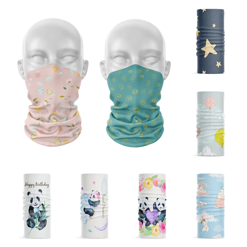 Top Trends: 3D Printed Women Headscarf Funny Cute Animal Hijab Scarf Panda Rabbit Ink Painting Bandana Unisex Tube Scarf Elastic Kerchief Shoppable Styles