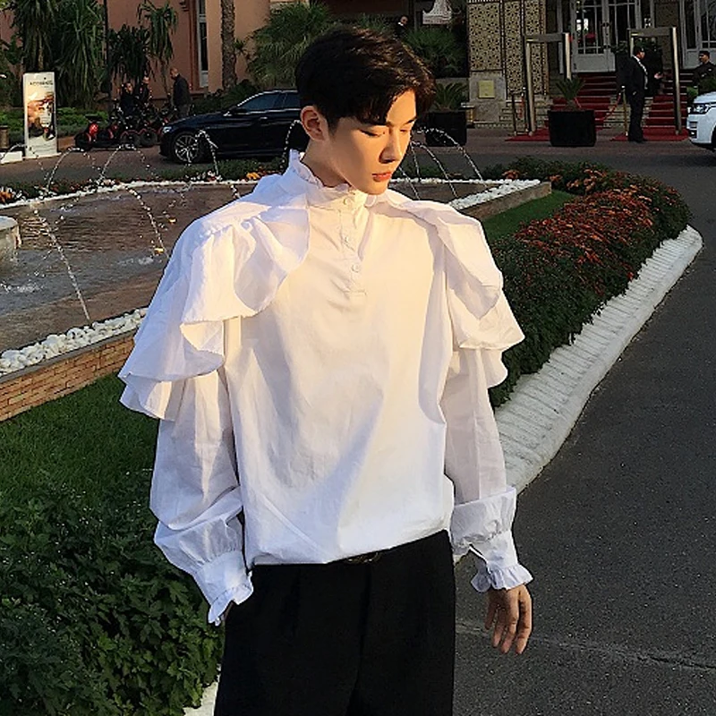 Top Trends: Men Palace Long Sleeve Shirt Gothic Gorgeous Vintage Ruffles Party Evening Dinner Wedding Club Tuxedo Streetwear Blouse Shoppable Styles