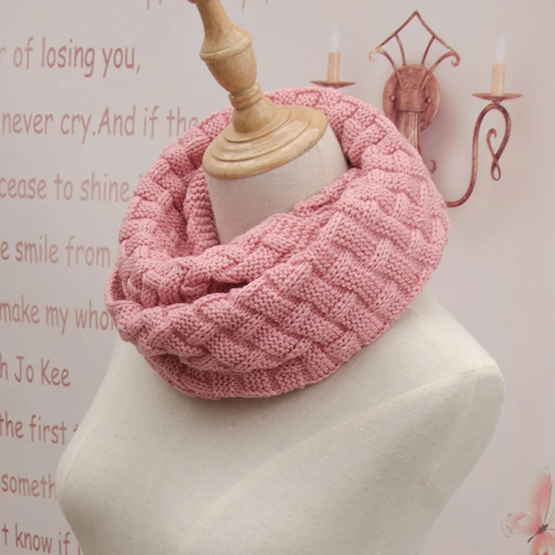 Top Trends: Chunky Circle Knitted Scarf For Women Snood Scarf Ring Acrylic Solid Neckerchief Warm Thick Winter New Fashion 2023 Shoppable Styles - Image 5