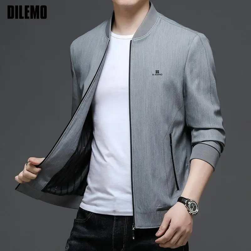 Top Trends: DILEMO Thin Jacket Top Grade New Brand Casual Fashion Designer Fashion Casual Men Windbreaker Classic Coats Autumn Mens Clothes Shoppable Styles