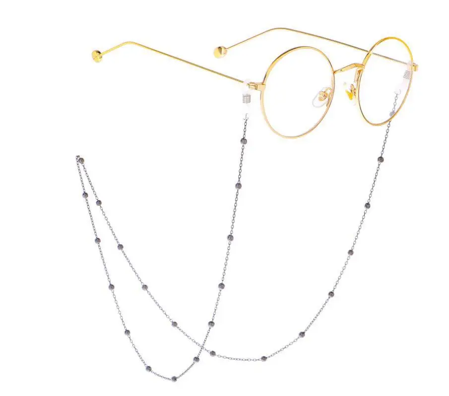 Top Trends: Steampunk Iron Balls Chain Long Necklace / Glasses Fashion Neck Strap Metal Glasses Women Jewelry Decoration Accessories Shoppable Styles - Image 6