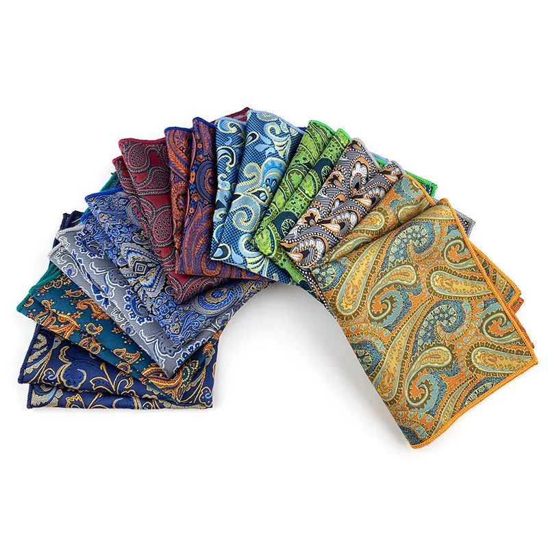 Top Trends: Colorful Mens Pocket Square Multicolor Paisley Classic Wedding Silk Handkerchief Business Jacquard Hanky Shoppable Styles