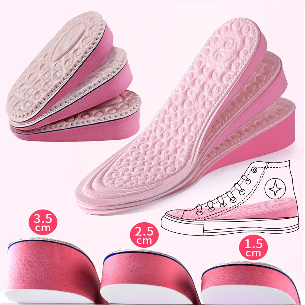 Top Trends: Height Increase Insoles For Women Shoes Inner Soles Shoe Insert Heel Lift Heightening Template Cushion EVA Memory Foam Insoles Shoppable Styles