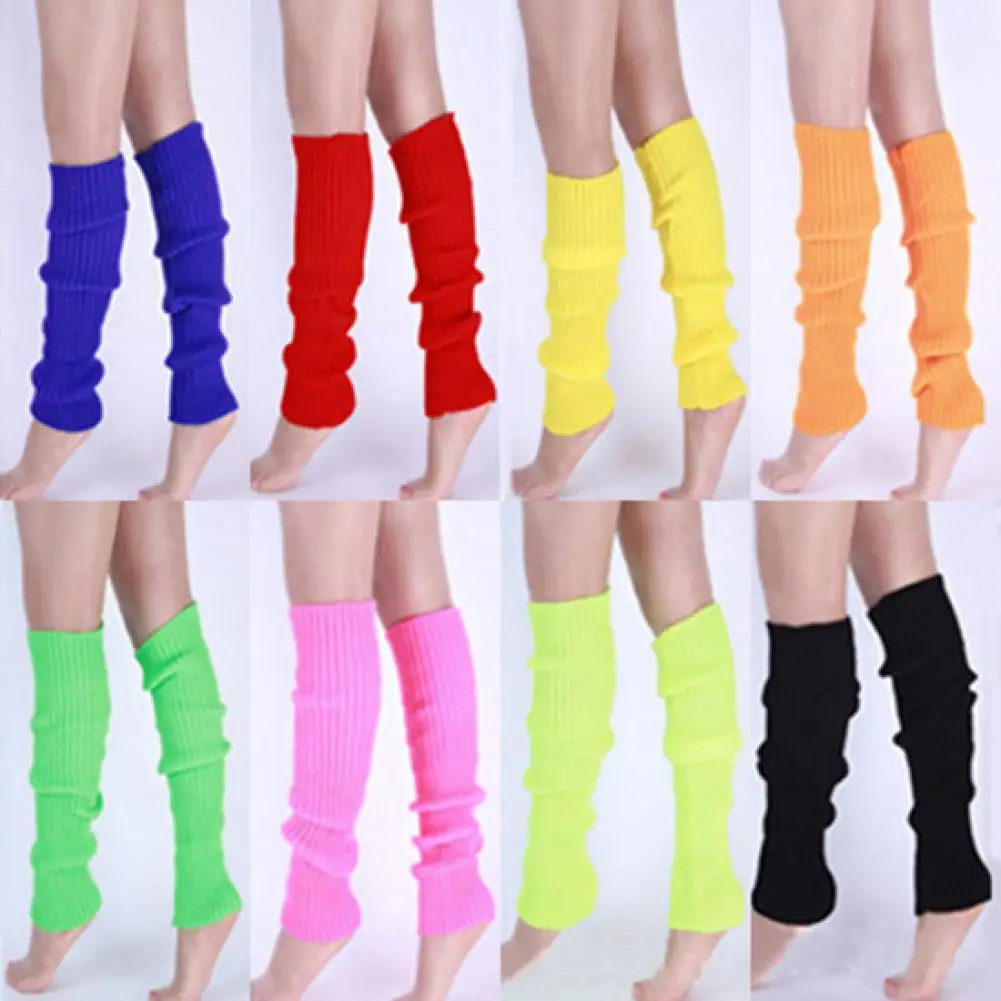 Top Trends: Lady Women Solid Candy Color Knit Winter Leg Warmers Loose Style Boot Knee High Boot Stockings Leggings Gift Warm Boots Leg Shoppable Styles