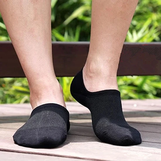 Top Trends: 6 Pairs / Set Summer Breathable Men Women Bamboo Fiber Loafer Boat Socks Liner Low Cut No Show Invisible Socks 3 Colors Shoppable Styles - Image 3