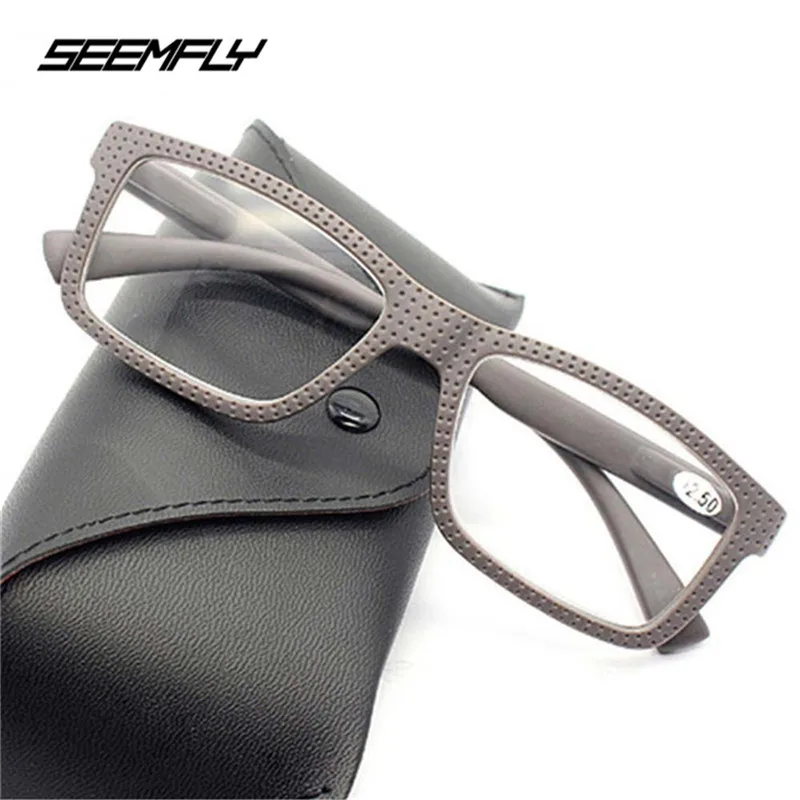 Top Trends: Seemfly Fashion Men Women Reading Glasses Frame Retro Classic Presbyopic Eyeglasses New Ultralight Eyewear Diopter + 1.0 To + 3.5 Shoppable Styles