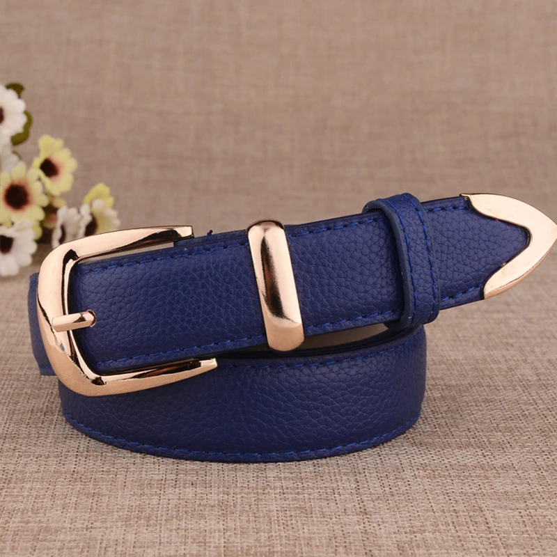 Top Trends: Fashion Women Genuine Leather Belts High Quality Gold Buckle Best Matching Dress Jeans Belts For Lady LB2146 Shoppable Styles - Image 2