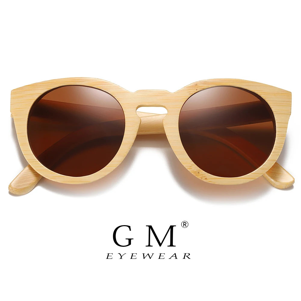 Top Trends: GM Natural Bamboo Sunglasses Women Polarized UV400 Brand Designer Classic Sun Glasses Men Vintage Wooden Sunglasses S824 Shoppable Styles