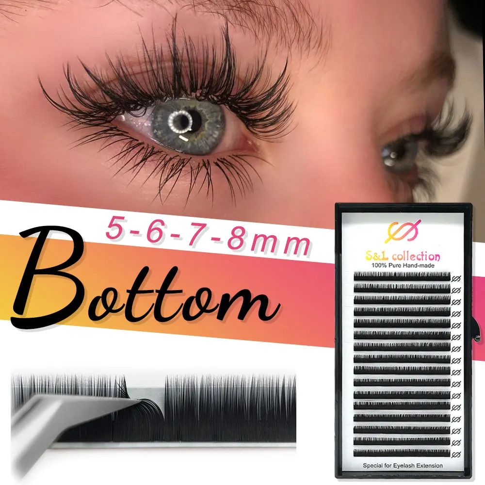 Top Trends: 16rows / case Bottom Lashes Lower Eyelash Under Eyelash Extensions 5 6 7 Mm 8mm 9mm Short Eyelash Extensions Shoppable Styles