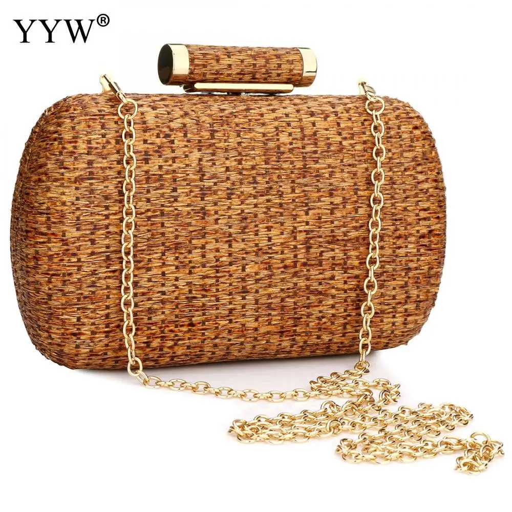 Top Trends: YYW Straw Summer Clutch Bag Fashion Women Bag Over Shoulder Purse Female Evening Handbag Prom Evening Party Sac Bolsa Feminina Shoppable Styles