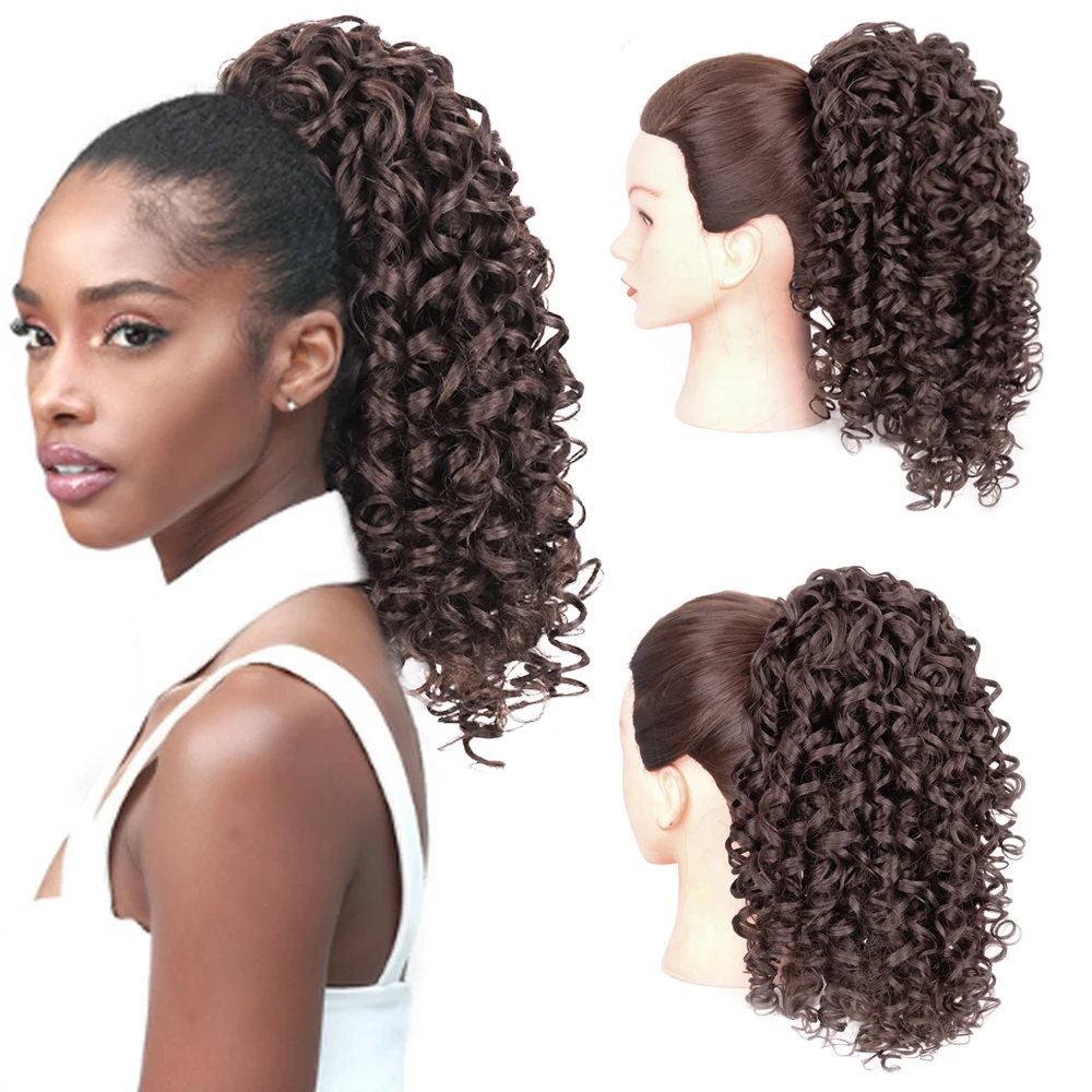 Top Trends: AZQUEEN Synthetic Hair Drawstring Puff Ponytail Kinky Curly Clip-in Pony Extension For Black White Women Shoppable Styles