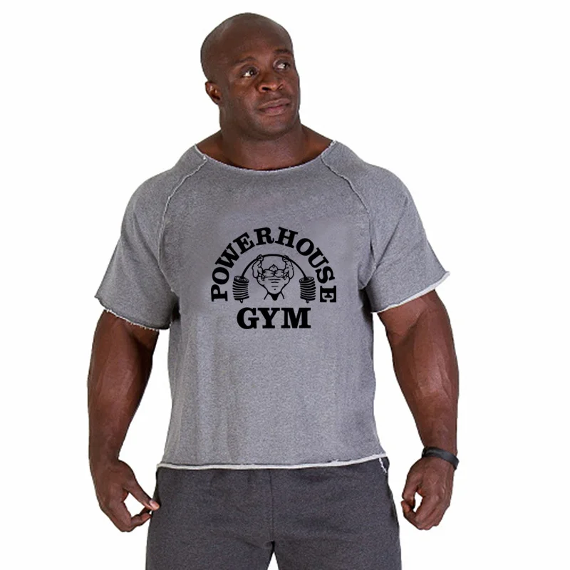 Top Trends: Gym Oversized Clothing Fitness Running T Shirt Men O-neck T-shirt Cotton Bodybuilding Sport Shirts Tops Gym Men Training T Shirt Shoppable Styles