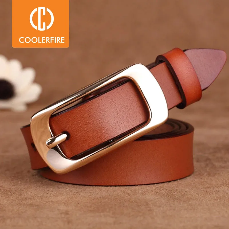 Top Trends: Hot New Designer Fashion Women's Belts Genuine Leather Brand Straps Female Waistband Pin Buckles Fancy Vintage For Jeans LB073 Shoppable Styles