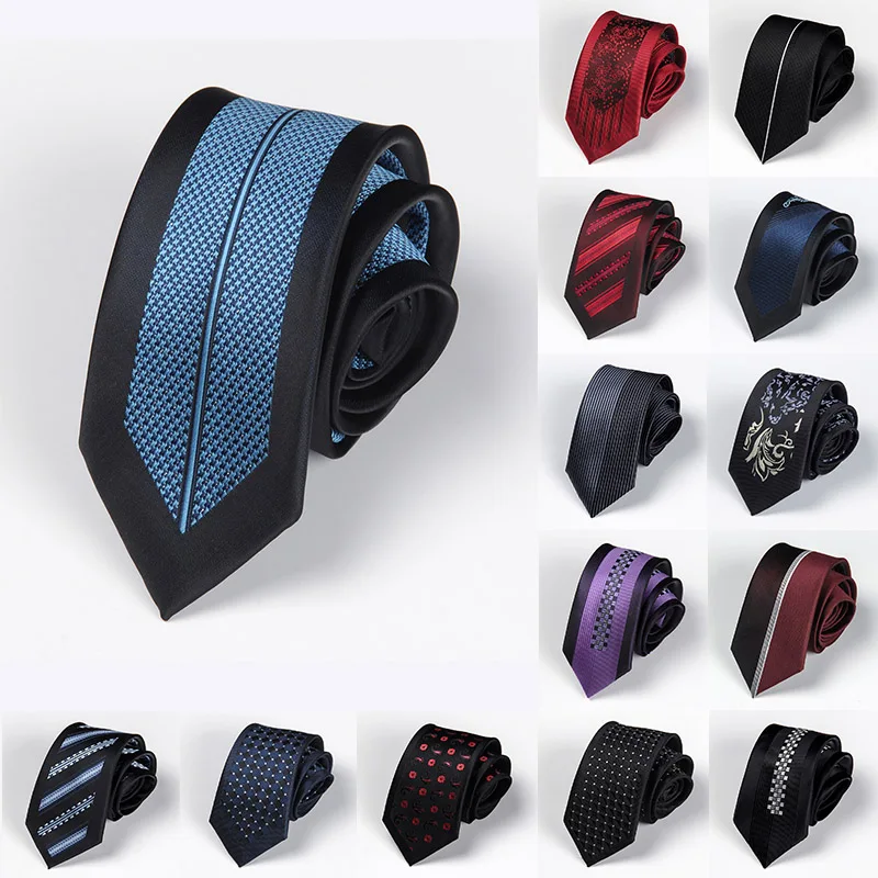 Top Trends: Men Tie 6cm Skinny Ties Luxury Mens Fashion Neckties Corbatas Gravata Jacquard Business Slim Tie Festival Banquet Accessories Shoppable Styles