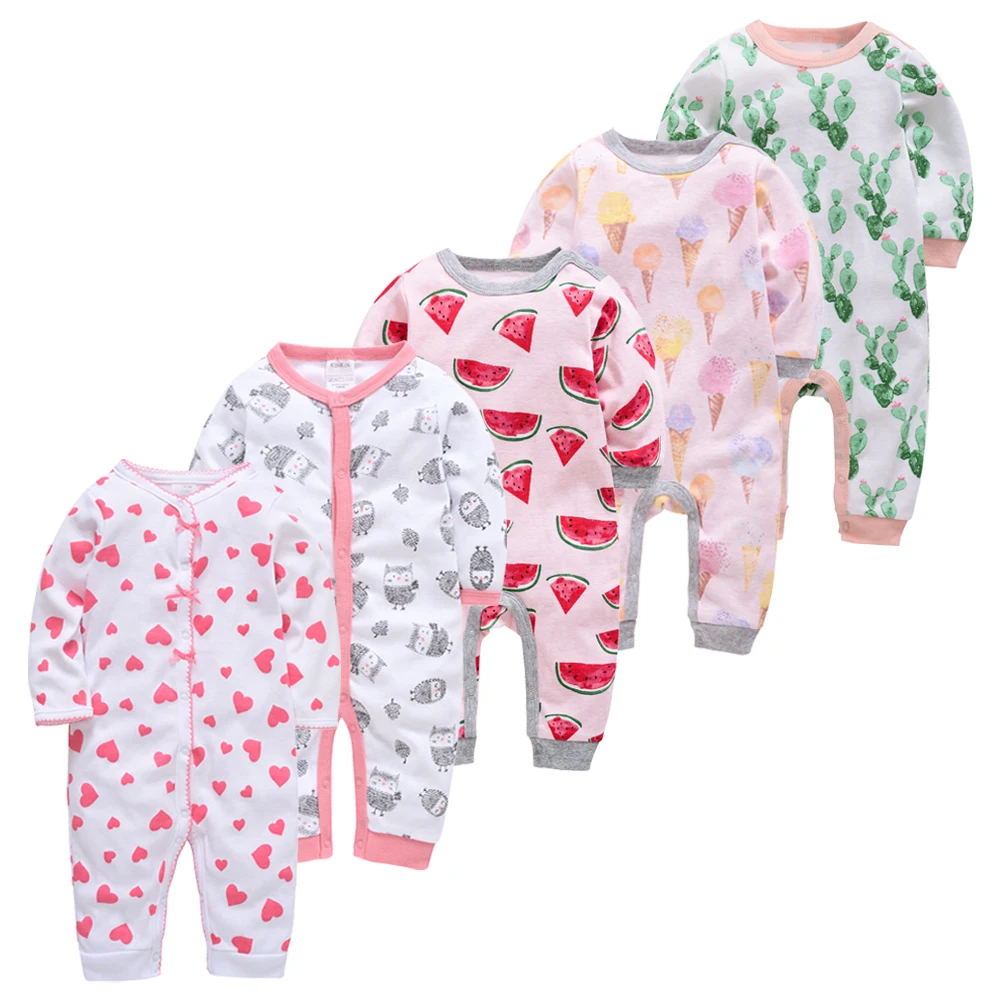 Top Trends: 5pcs Baby Pyjamas Girl Boy Pijamas Bebe Fille Cotton Breathable Soft Ropa Bebe Newborn Sleepers Baby Pjiamas Shoppable Styles