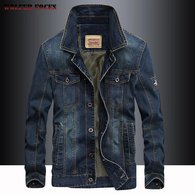 Top Trends: Bigsize Bomber Denim Jackets Autumn Luxury Fashionable Coat Outdoor Military Tactical Jacket Casual Custom Cardigan Jackets Coat Shoppable Styles