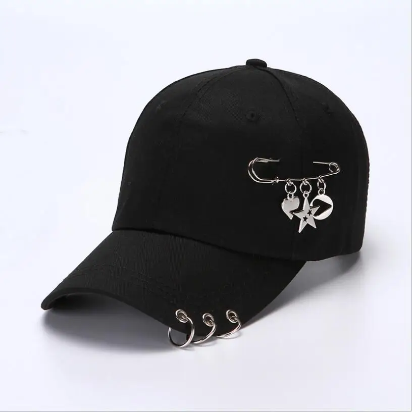 Top Trends: Hip Hop Cap With Ring Snapback Hat Women Men Baseball Cap With Ring Circle Snapback Hats Unisex Dad Hat Adjustable Kpop Gorra Shoppable Styles