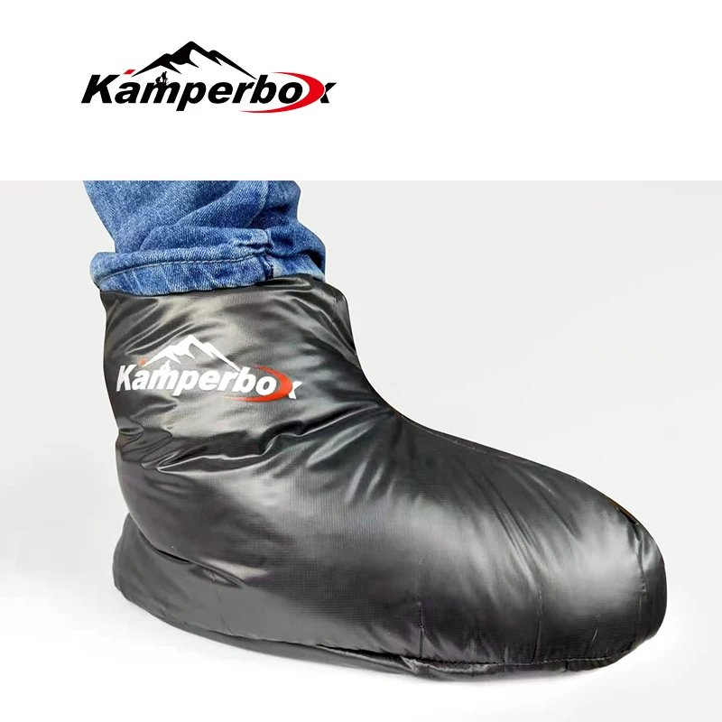 Top Trends: Kamperbox Down Sleeping Slippers Down Socks Camping Down Booties For Sleeping Bag Camping Socks AQ3 Shoppable Styles - Image 5