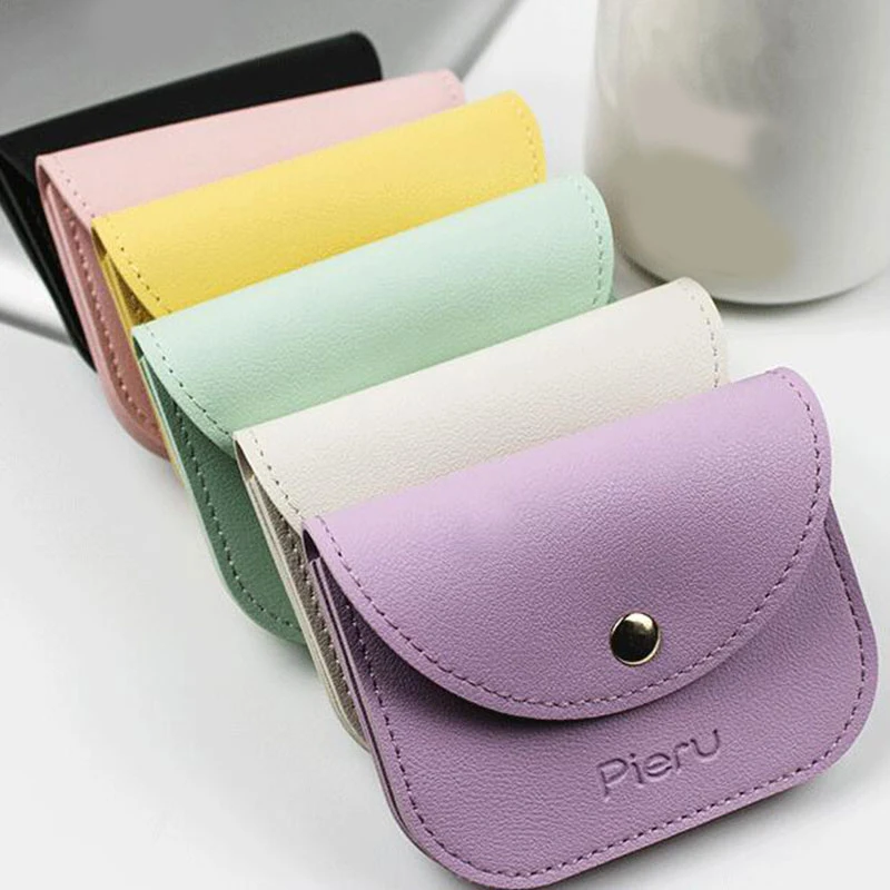 Top Trends: Cute Square Women PU Leather Coin Purse Clutch Zipper Business Wallet Bag Card Holder Small Money Bags Female Purse Wallet Shoppable Styles