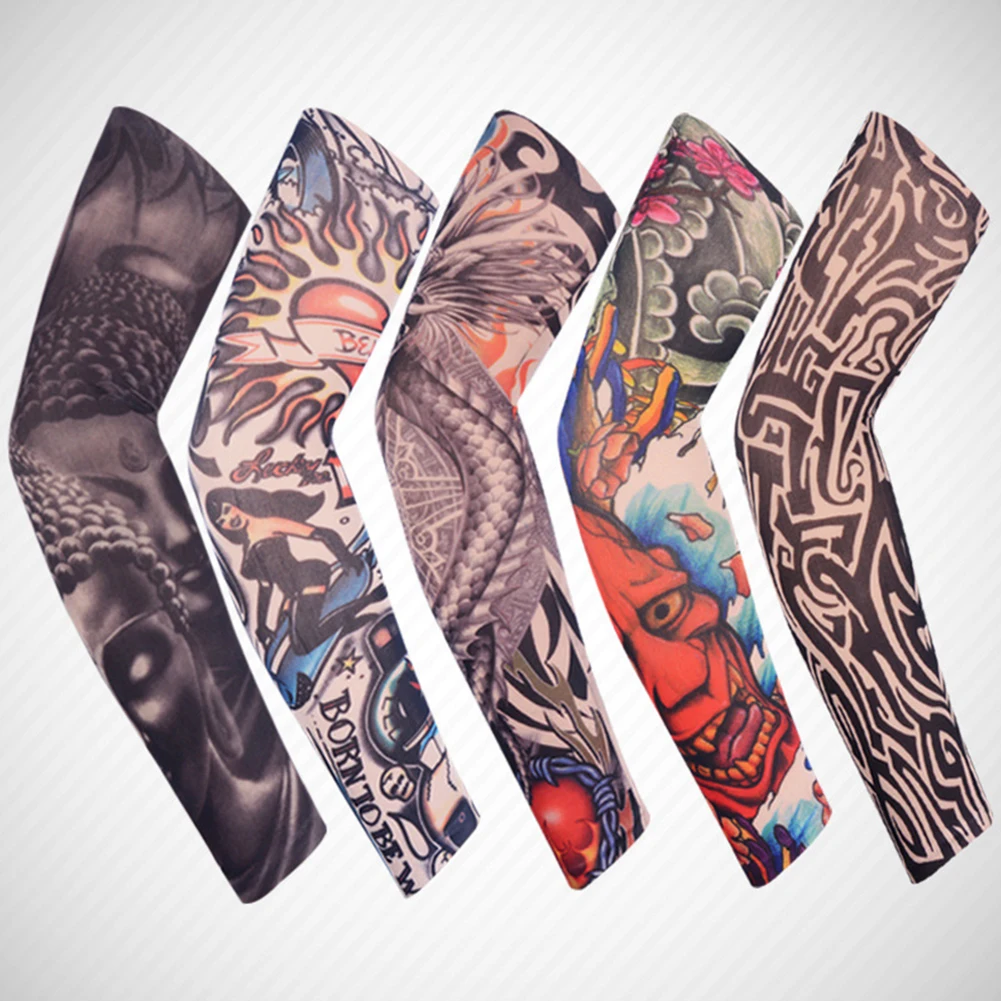 Top Trends: 1PCS Arm Sleeves UV Protection Outdoor Golf Sports Hiking Riding Arm Tattoo Sleeve Full Arm Warmer Riding Equipment Shoppable Styles