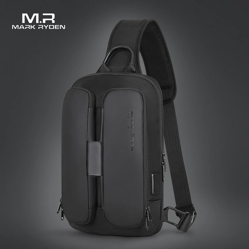 Top Trends: Mark Ryden Shoulder Bag Men USB Charging Men Crossbody Bag Water Repellent Multifunction Sling Bag Fit For 9.7inch Ipad Shoppable Styles