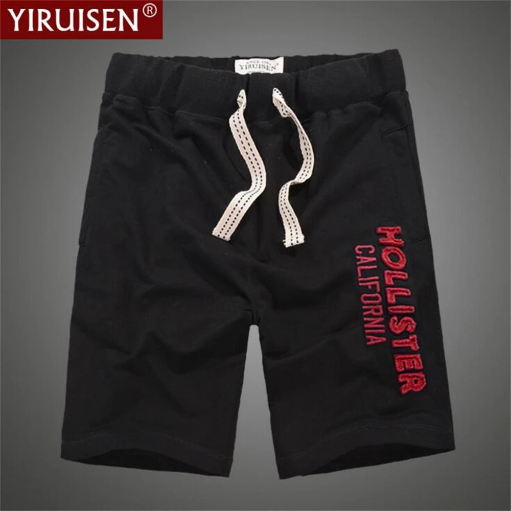 Top Trends: YiRuiSen Summer Vintage Embroidery Male Shorts 100% Cotton Branded Mens Clothing Top Quality Basketball Pants Beach Breechcloth Shoppable Styles