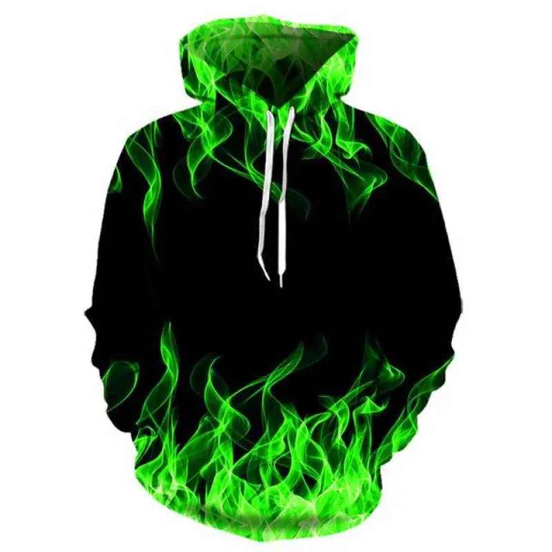 Top Trends: 2021 New Colorful Flame Hoodie 3D Sweatshirt Men / Women Hooded Autumn And Winter Coat Mens Clothing Funny Jacket Black Hoodies Shoppable Styles