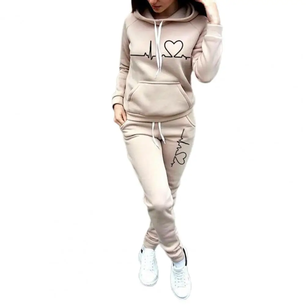 Top Trends: 1 Set Tracksuit Women Pure Color Autumn Tracksuit Fashionable Lady Hoodie Sweatshirt Suit Ensemble Jogging Femme Chandals Mujer Shoppable Styles