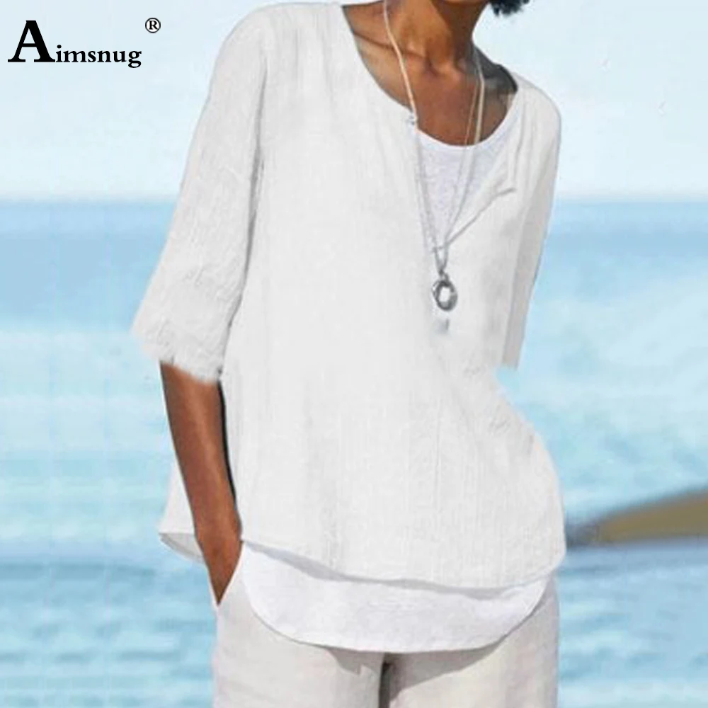 Top Trends: Size 4xl 5xl Women Latest Casual T Shirt V-neck T-shirt Half Sleeve Summer Top Womens Linen Elegant Blusas Tunic Femme Clothing Shoppable Styles - Image 5