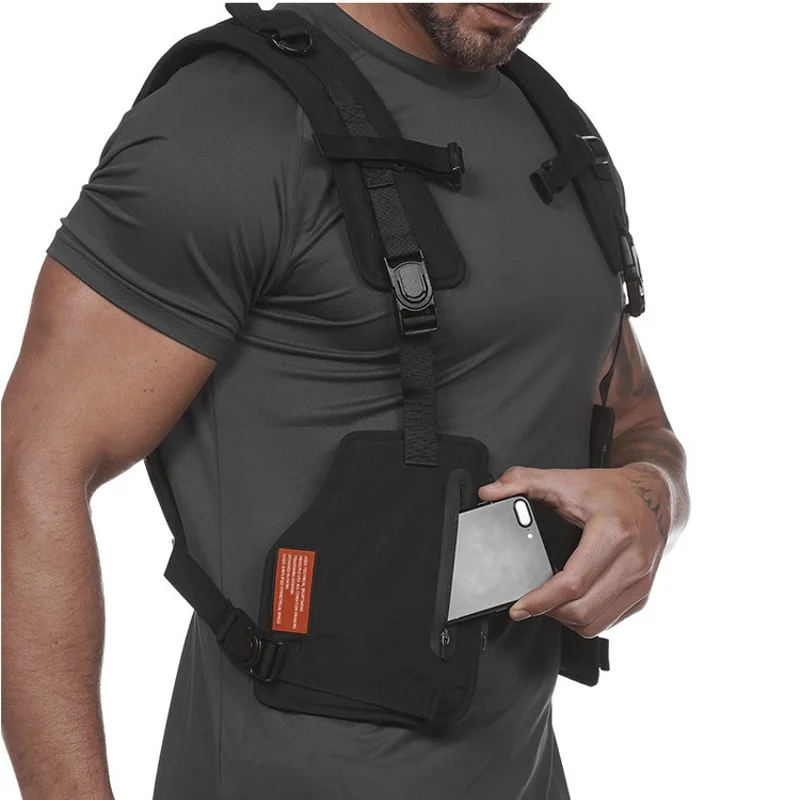 Top Trends: Military Tactical Chest Rig Vest Streetwear Hip Hop Running Cycling Vest Men Harness Outdoor Sports Fitness Waist Pack Chest Bag Shoppable Styles