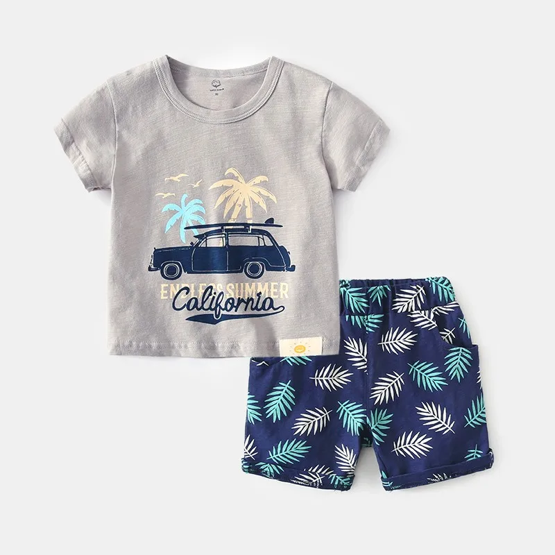 Top Trends: Brand Cotton Baby Sets Leisure Sports Boy T-shirt + Shorts Sets Toddler Clothing Baby Boy Clothes Shoppable Styles