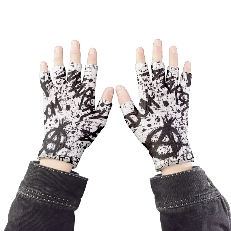 Top Trends: Winter Knitted Gloves Unisex Half Finger Running Gloves Men Women Touch Screen Fingerless Mittens Windproof Driving Gloves Shoppable Styles - Image 2