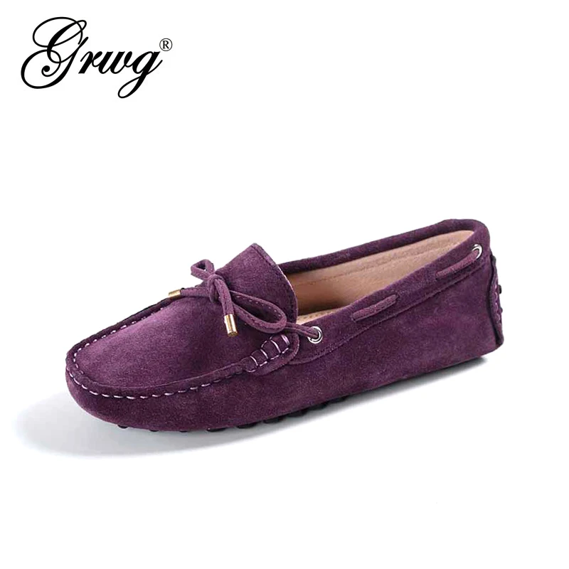 Top Trends: 100% Genuine Leather Women Flats New Brand Handmade Women Casual Leather Shoes Leather Moccasin Fashion Women Driving Shoes Shoppable Styles