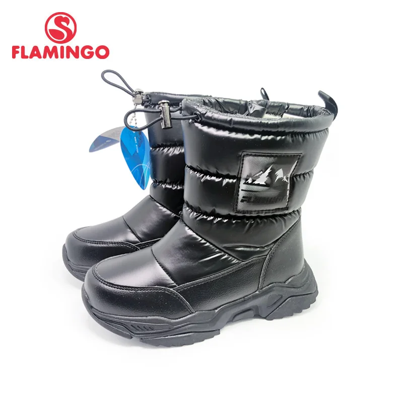 Top Trends: FLAMINGO Winter High Quality Mid-Calf Wool Keep Warm Kids Shoes Anti-slip Snow Boots For Boy 202D-F1-2086 Shoppable Styles