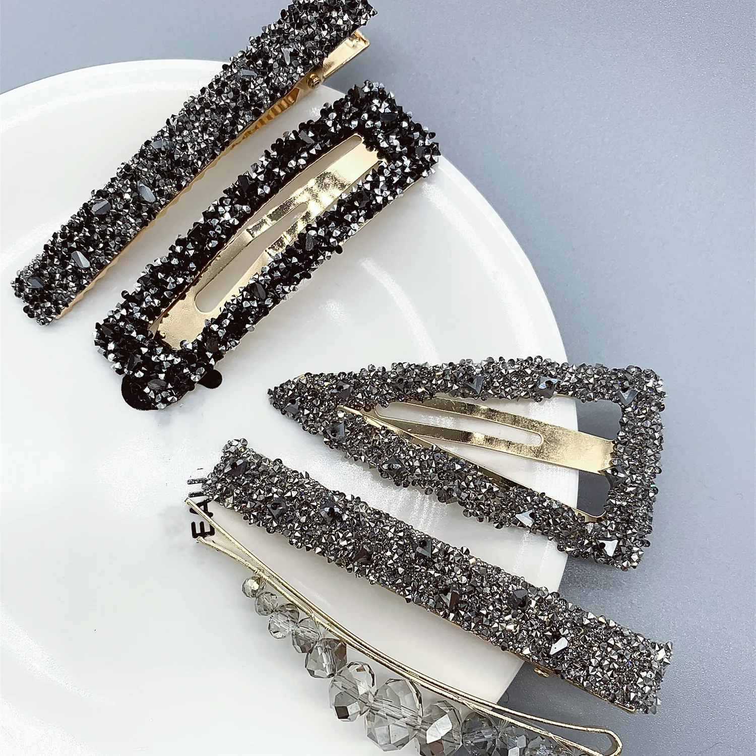 Top Trends: Rhinestone Hair Clip Duckbill Triangle Shoppable Styles